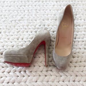 Never Been Worn Louboutin Pumps - Gray